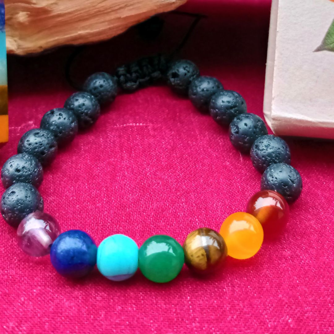 Pulsera 7 Chakras + Esencia Rateros – Oferta Paga 1 Lleva 4