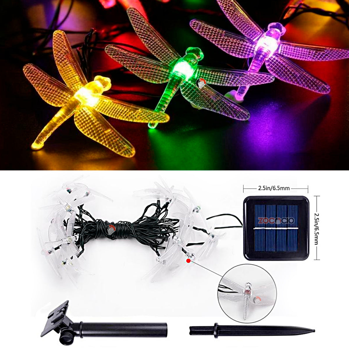Instalación Navidad Libélulas Solar